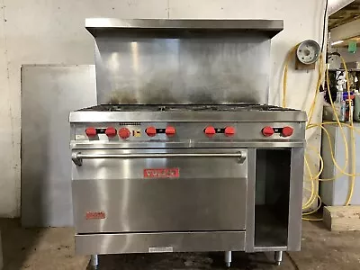 6 Burner Stove/Range Vulcan 481LC With Convection Oven Nat. Gas Tested • $2950