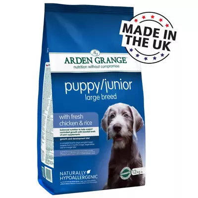 £57.59 • Buy Arden Grange Large Breed Puppy Junior Dry Dog Food Chicken And Rice 12KG 24KG
