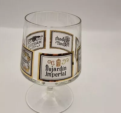 Vintage Hennessy Martell Asbach Courvoisier Cognac Brandy Snifter Glass • $15.49