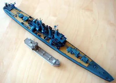 1:400 Scale USS Helena Light Cruiser Y-75 Oild Carrier Handcraft Paper Model K M • $7.56