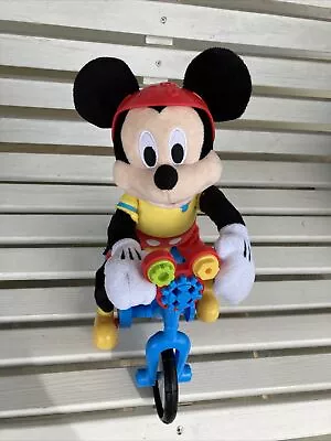 Vtg Mickey Mouse On Tricycle Bike Battery Operated Talking Toy~EUC~FREE SHIP! • $28.99