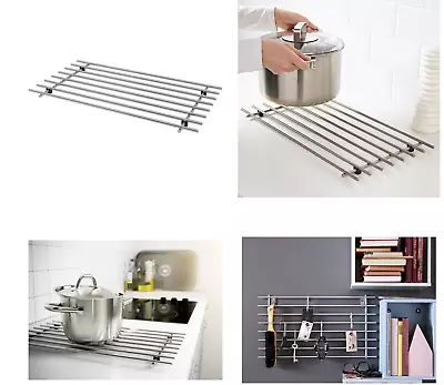 £12.50 • Buy IKEA Large Small Stainless Steel Kitchen Trivet LAMPLIG Pot Pan Stand Worktop 