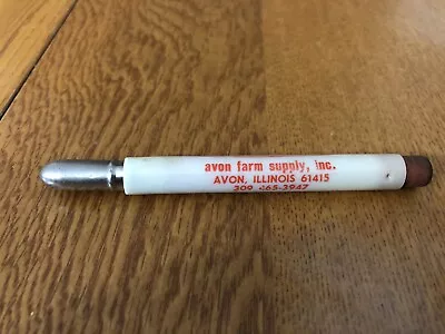 Vintage Avon Farm Supply Avco New Idea Bullet Pencil Avon Il • $12.22