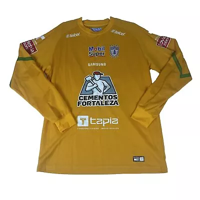 Pachuca FC Authentic TUZO Soccer Jersey Mens Size M Yellow 2019-2020 • $54.99