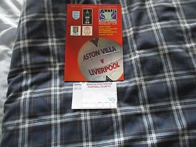 Aston Villa V Liverpool Littlewoods FA Cup Semi Final 1996 With Match Ticket • £2.99