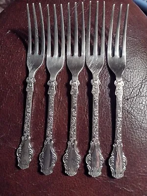 Vintage 1938 Pickle Fork NSC E.P.N.S. FLAME PATTERN -  NATIONAL SILVERPLATE  • $5