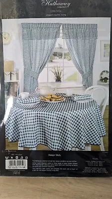 £15 • Buy Seersucker Stripe Gingham Check Tablecloth Cotton Dining Kitchen Table Linen