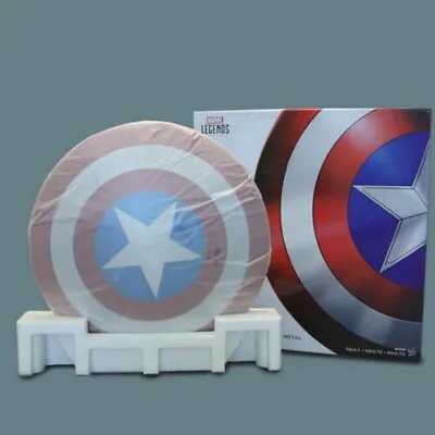 Marvel Legends Captain America 75th Anniversary 1:1 Metal Shield In BOX Hasbro • $249