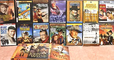 John Wayne Lot (24) DVDs Over 35 Movies Big Trail Sagebrush True Grit Etc. • $30