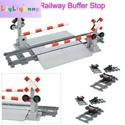 MOC City Train Track Walkway Buffer Stop For Le*go Kit Building Blocks Sets DIY • $23.21