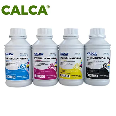CMYK 500MLx4 CALCA Dye Sublimation Inks For Epson Dx4 Dx5 Dx6 Printheads • $77.75