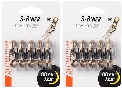 Nite Ize 5-Pack S-Biner MicroLock Aluminum Carabiner - Coyote (2-Pack) • $21.05