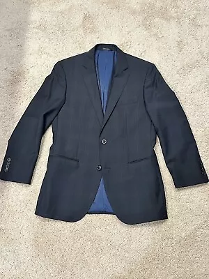 HUGO BOSS - The James/Sharp 2 Navy Suit (Blazer And Flat Front Slim Pants) • $65