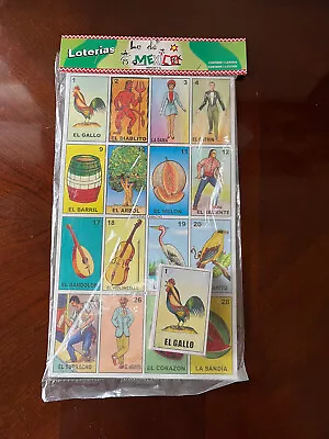 Loterias Lo De Mexico JUMBO CARD 10 BIG Boards 54 Cards Mexico Bingo Game Party • $12.99