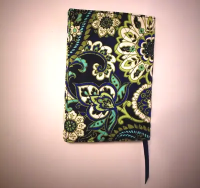 Vera Bradley Small Bible/Book Cover + Bookmark (Rhythm And Blues) • $12.99