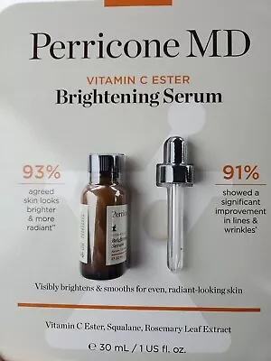 NEW Perricone MD Vitamin C Ester Brightening & Serum Squalane Rosemary Leaf 1oz • $33.79