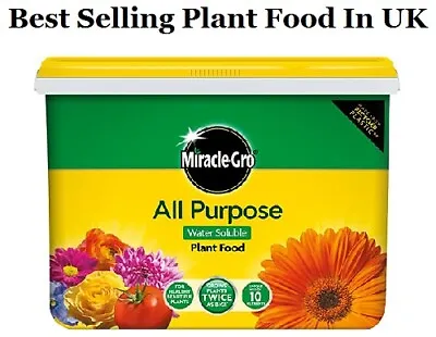 Miracle Gro Grow Continuous Slow Release All Purpose Plant Food Garden 2Kg Tub • £13.87