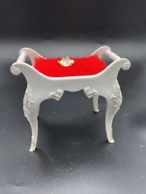 $15 • Buy Vintage Suzy Goose Barbie Doll Furniture Bench Vanity Stool Seat Chair 1960's