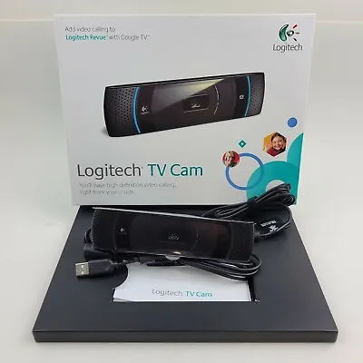 Logitech TV Cam Webcam HD 720 Widescreen Video Calling OPEN BOX Skype Zoom • $28.77