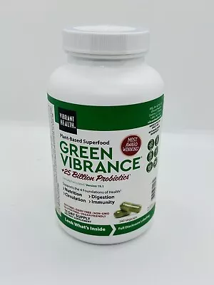 $34.50 • Buy Vibrant Health, Green Vibrance, Vegan Superfood Pills, 240 Caps 5/2024 Digestion