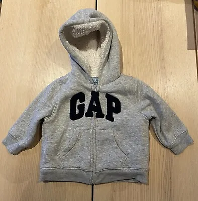 £10 • Buy Baby GAP Hoodie - Grey - 6 To 12 Months