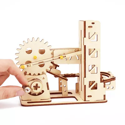 DIY Marble Race Run 3D Wooden Puzzle Mechanical Game Maze Ball Model Building M3 • $22.49