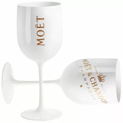 Moet & Chandon White Ice Imperial Acrylic Champagne Glasses X 2 • $19.99