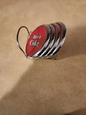 Vintage COCA COLA DINER COLLECTION COASTERS WITH HOLDER • $15