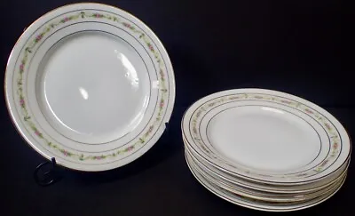 Moritz Zdekauer M.Z. Austria Antique Porcelain (6) Bread Plates Floral/Gold • $18.88