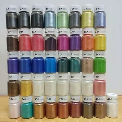 New Pearlescent Mica Powder Epoxy Resin Dye Pearl Pigment Jewelry Making 41Color • $2.25