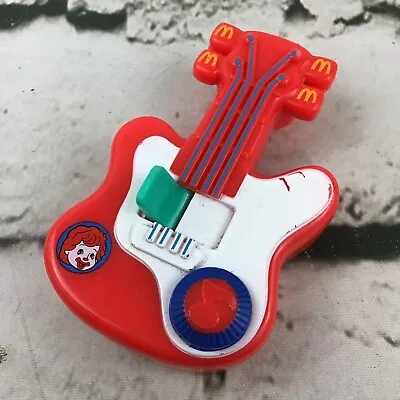 McDonalds Ronald McDonald Red Guitar Musical Under-3 Sensory Happy Meal Toy • $5.94