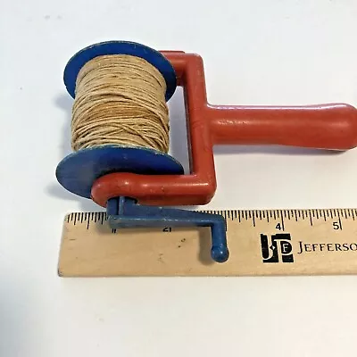 BT1MY# 2292   Vintage Used  Kite Reel Line Holder Plastic Spool Handle RedBlue  • $9.95