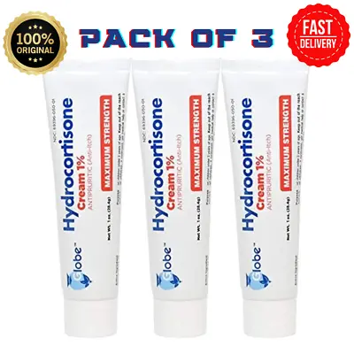 Hydrocortisone Cream 1% 1oz Anti-Itch (Compare To Cortizone-10) - 3 Pack • $8.75