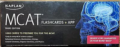 Kaplan MCAT Flashcards Third Edition 1000 Cards Every MCAT Science Subject • $11.95