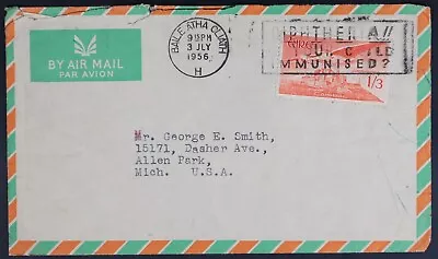 MayfairStamps Ireland 1956 Dublin To Allen Park MI Air Mail Cover Aaj_39175 • $1