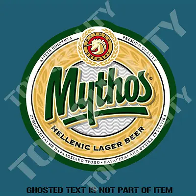 Mythos Greek Hellenic Beer Decal Sticker Bar Fridge Cooler Eski Mancave Shed Car • $6