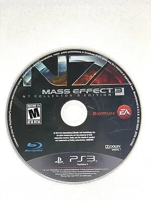 Mass Effect 3 N7 Collector's Edition PlayStation 3 PS3 Video Game Disc Tracking! • $7.49