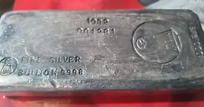 1982 Vintage 1kg Silver 999.9 Harrington Vintage Cast Bar • $2495