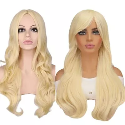 Long Wavy Hair Wig With Bangs Wholesale Wigs For Barbie Movie Women Girl • $26.83