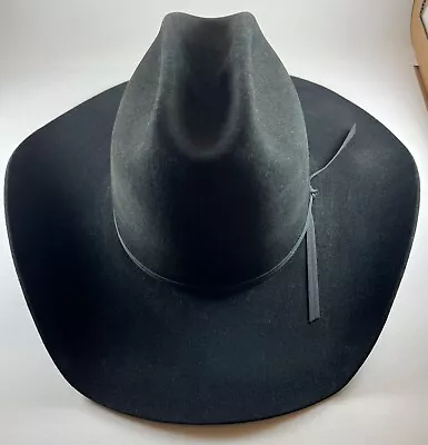 Vintage John B Stetson Co. Cowboy Black Hat 4X Beaver Size 6 7/8  FREE SHIPPING • $119.90