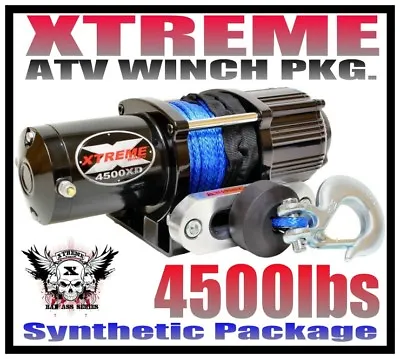 $249.99 • Buy 4500lb Xtreme Atv Winch Pkg Polaris 08-10 Sportsman 300 & 400