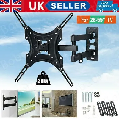 TV Wall Bracket Cantilever Pull Out For 32 40 42 50 52 55 Inch 3D LCD LED Plasma • £12.81