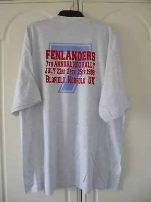 £14.99 • Buy Harley-Davidson Vintage Fenlanders 7 HOG Rally 1999 T'shirt ( NOS ) 