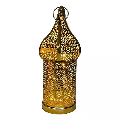 Moroccan Style Cream Table Lamp Battery Operated Lantern Desk Lamp Bedside Light • $28.15