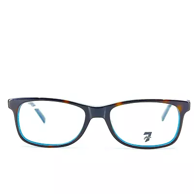 7 For All Mankind Maritime TTBLU Tortoise Rectangle Eyeglasses 51[]17 140 • $23.73