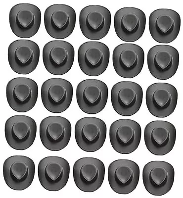  Black Mini Western Cowboy Hat Cowgirl Hat For Crafts 20 Pcs Miniature Cute  • $13.71