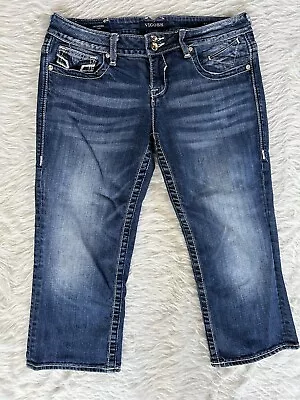 Vigoss Jeans Womens 11/12 Stretch The Chelsea Carpi Mid Rise Med Wash Fade • $18.50