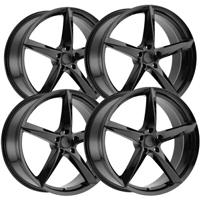 (Set Of 4) MKW M120 18x8 5x112 +40mm Gloss Black Wheels Rims 18  Inch • $883.96