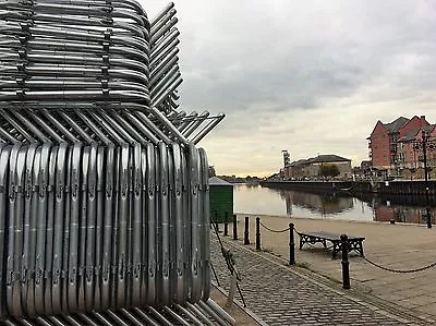 £32.50 • Buy Ex Event Hire 2nd Hand Fixed Leg Pedestrian Crowd Control Barrier 2.3m X 1m
