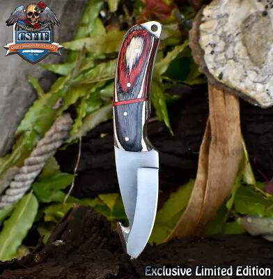 CSFIF Skinner Knife W/Gut Hook D2 Tool Steel Hard Wood • $4.42